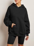 Women's Autumn Solid Color Long Sleeve Oversized Loose Hoodies