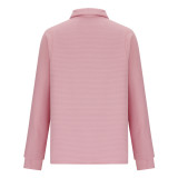 Autumn Comfortable Loose Solid Color Stand Collar Zipper Long Sleeve Patchwork Women's Top