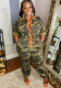 Autumn Fashion Zipper Drawstring Waist Cargo Jump