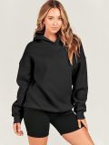 Women's Autumn Solid Color Long Sleeve Oversized Loose Hoodies