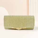 Clutch Shoulder Crossbody Women's Evening Bag Pleated Rectangular Evening Bag