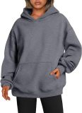 Women's Autumn Solid Color Long Sleeve Oversized Loose Hoodies