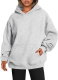 Women's Autumn Solid Color Long Sleeve Oversized Loose Hoodies