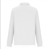 Autumn Comfortable Loose Solid Color Stand Collar Zipper Long Sleeve Patchwork Women's Top