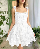 Women Floral Embroidered Bodycon Dress
