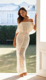 Women Casual Cutout Lace-up Shawl Dress
