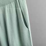 Women Autumn and Winter Loose Casual Sweater and Pant Two-piece Set