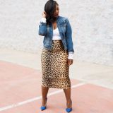 Women Casual Leopard Print Skirt