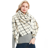 Autumn and winter imitation cashmere plaid square scarf scarf shawl