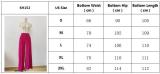 Women Casual Thin Solid Loose Pleated Wide Leg Pants