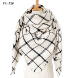 Autumn and winter imitation cashmere plaid square scarf scarf shawl