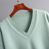 Women Autumn and Winter Loose Casual Sweater and Pant Two-piece Set