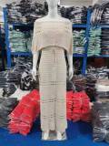 Women Casual Cutout Lace-up Shawl Dress