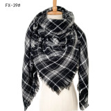 Autumn and winter imitation cashmere plaid square scarf scarf shawl