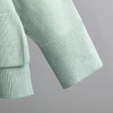 Women Autumn and Winter Loose Casual Sweater and Pant Two-piece Set