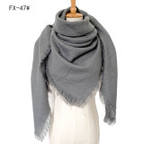 Autumn and winter imitation cashmere plaid square scarf scarf shawl
