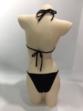 Women sexy bikini striped Swimwear four-piece set