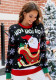 Christmas Women Santa Claus Long Sleeve Sweater