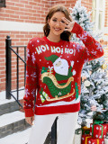 Christmas Women Santa Claus Long Sleeve Sweater