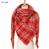 Autumn and winter imitation cashmere plaid square scarf scarf shawl