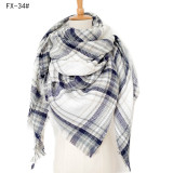 Autumn and winter imitation cashmere plaid square scarf scarf shawl