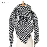 Autumn and winter imitation cashmere plaid square scarf scarf shawl