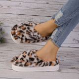 Women winter plush warm slippers