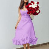 African Women suspender dress