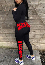 Women Long Sleeve Printed Jumpsuit Women Long Sleeve Printed Jumpsuit