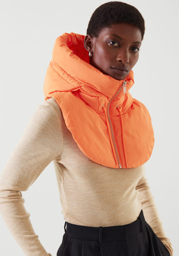 Autumn And Winter Women's Clothing Fashionable And Versatile Clothing Accessories Hooded Fake Collar Vest