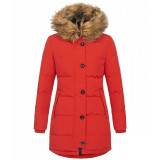 Women's Autumn And Winter Hooded Warm Slim Cotton Padded Solid Color Jacket