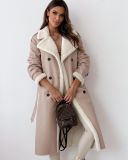 Autumn And Winter Reversed Wear Turndown Collar Coat