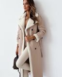 Autumn And Winter Reversed Wear Turndown Collar Coat