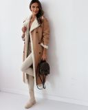 Autumn And Winter Reversed Wear Turndown Collar Coat