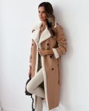 Autumn And Winter Reversed Wear Turndown Collar Coat