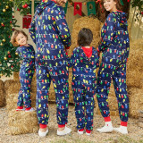 Autumn And Winter Christmas Printed Parent-Child Long-Sleeved Overall Pajamas One-Piece Home Clothes