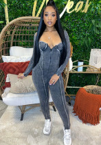 Women Sexy Ribbed Stretch Jumpsuit Women Sexy Ribbed Stretch Jumpsuit