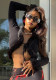 Women Furry Ribbed Cardigan v-neck knitting Crop Top