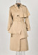 Trendy Asymmetric Shawl Windbreaker Jacket For Women Autumn Chic Gray Long Coat