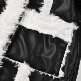 Fur Long Coat Street Lamb Wool Patchwork Winter Leather Coat Women's Trendy High-Quality Warm Jacket