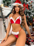 Christmas Women red sexy lingerie