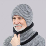 Autumn And Winter Fleece Ear Protection Knitting Hats For Men