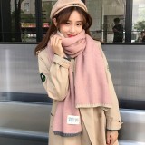 Women's Winter Houndstooth Knitting Warm Scarf