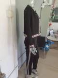 Spring And Autumn Street Trendy Women's Vest Cardigan Tight Fitting Pants Three-Piece Outfit