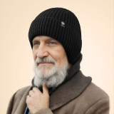 Autumn And Winter Fleece Ear Protection Knitting Hats For Men