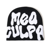 Winter Letter Jacquard Warm Knitting Hat Trendy Unisex Hat