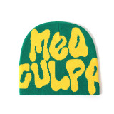 Winter Letter Jacquard Warm Knitting Hat Trendy Unisex Hat