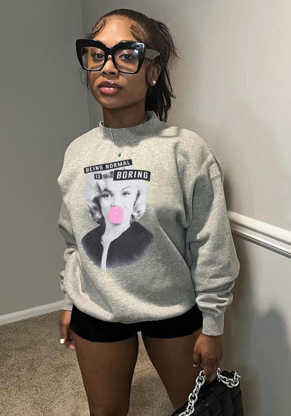 Trendy Men's And Women's Round Neck Hoodies