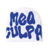 Winter Letter Jacquard Warm Knitting Hat Trendy Unisex Hat
