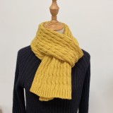 Women's Winter Houndstooth Knitting Warm Scarf